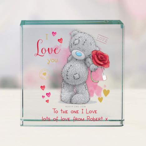Personalised Me to You I Love You Glass Block Extra Image 2